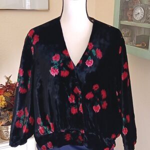 Floral Velvet Jacket